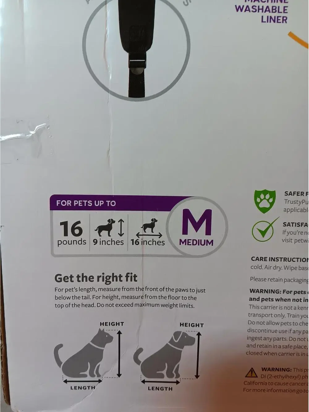 TrustyPup Medium Pet Backpack Carrier Black Brown Ventilated Mesh Panels